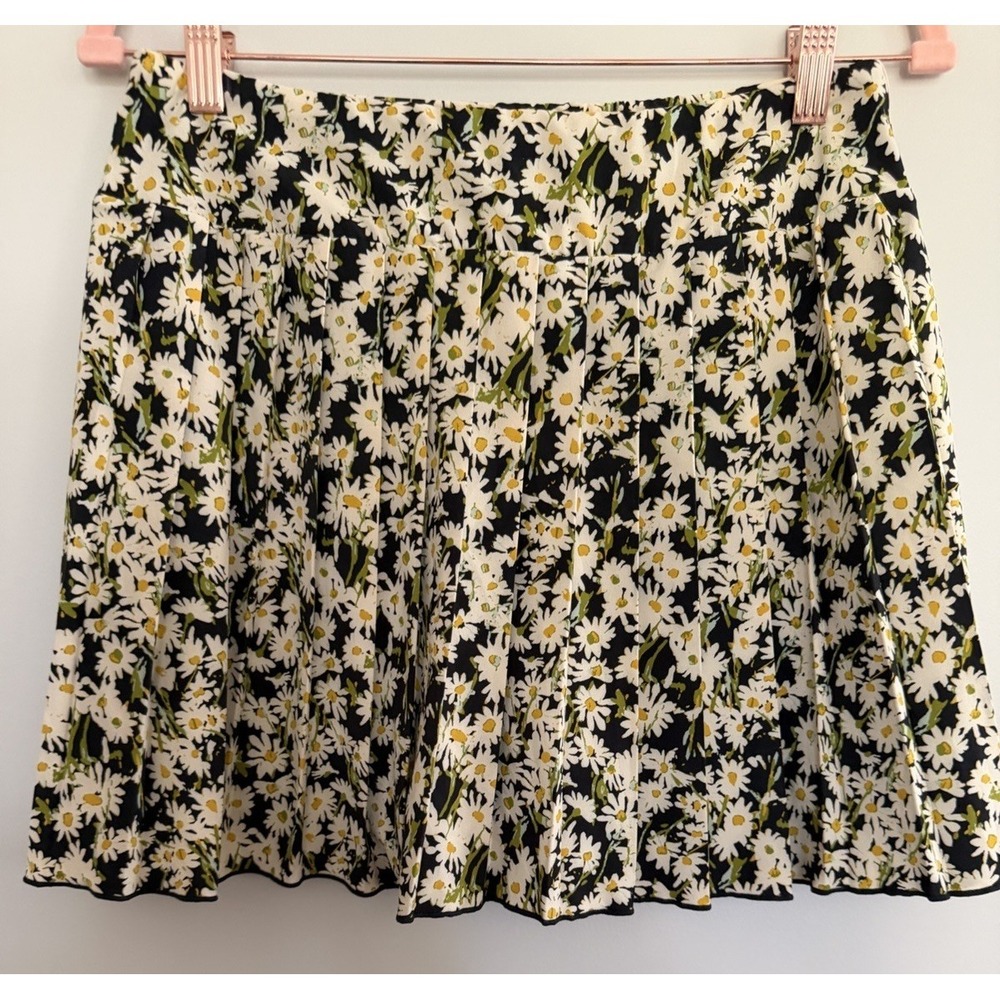 Toad&Co Sunkissed Pleated Skort Glacier Daisy Field Print Women's Size Medium